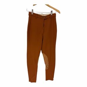 Vintage 60s 70s Rust Equestrian Riding Breeches 24R Talon 42 Zip Dark Academia